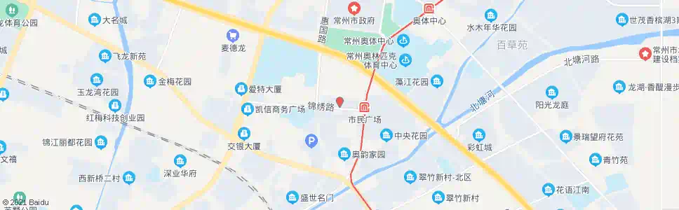 常州衡山路珠江路(常州行政服务中心)_公交站地图_常州公交_妙搜公交查询2025