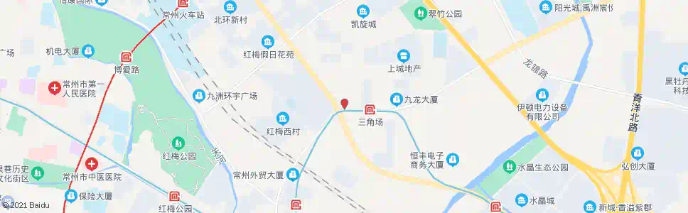 常州红梅新村(九龙小商品市场)_公交站地图_常州公交_妙搜公交查询2025