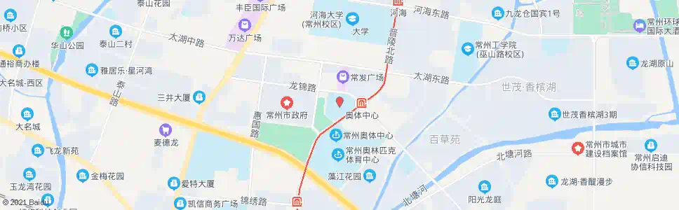 常州常州地税局(新区实验中学北门)_公交站地图_常州公交_妙搜公交查询2025