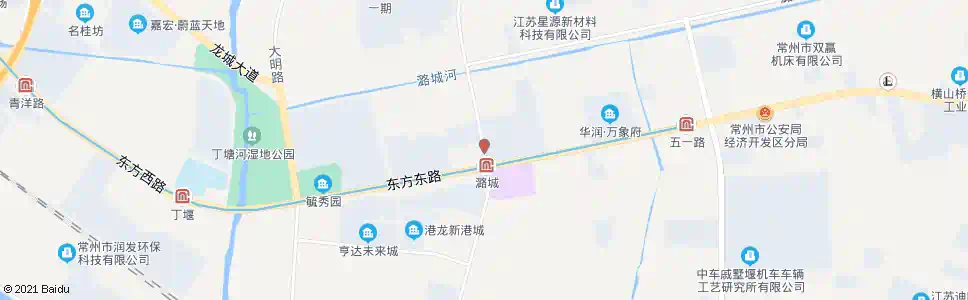 常州东城路东方路(常州经济开发区管委会)_公交站地图_常州公交_妙搜公交查询2025