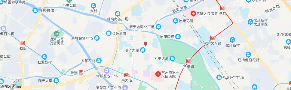 常州北直街博爱路_公交站地图_常州公交_妙搜公交查询2025