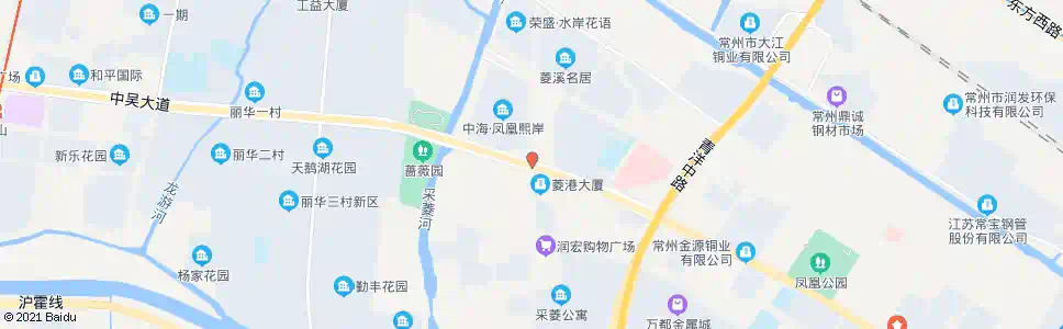 常州中吴大道凤凰路(城东机电市场)_公交站地图_常州公交_妙搜公交查询2025