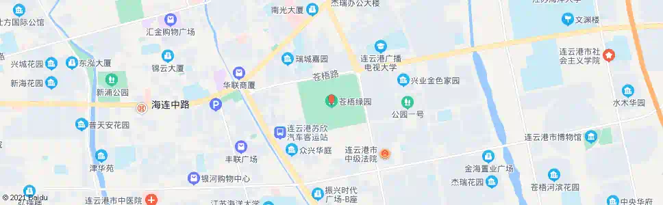 连云港苍梧绿园_公交站地图_连云港公交_妙搜公交查询2025