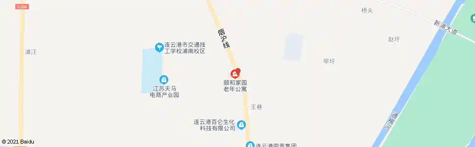 连云港颐园老年公寓_公交站地图_连云港公交_妙搜公交查询2025