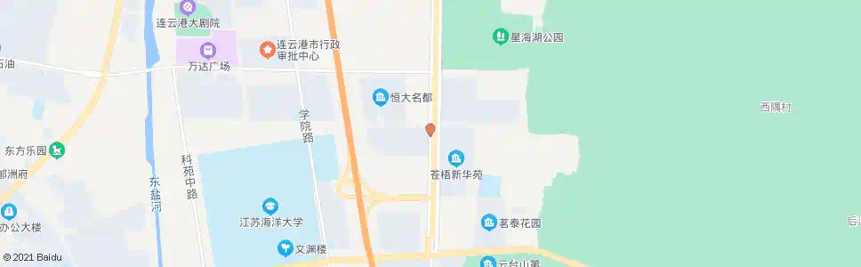 连云港新华苑(西)_公交站地图_连云港公交_妙搜公交查询2025