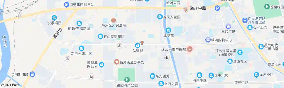 连云港新孔路(北)_公交站地图_连云港公交_妙搜公交查询2025