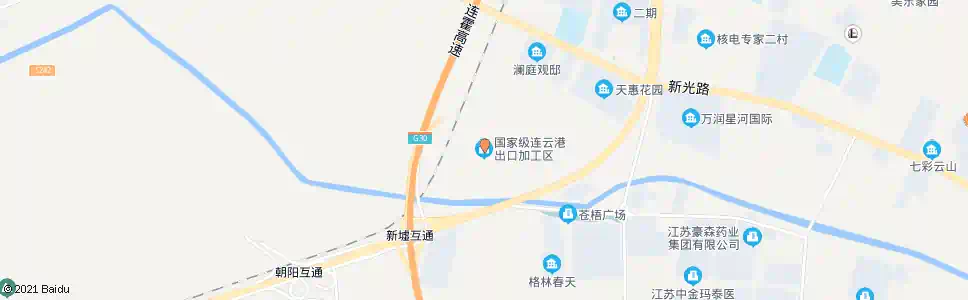 连云港出口加工区_公交站地图_连云港公交_妙搜公交查询2025
