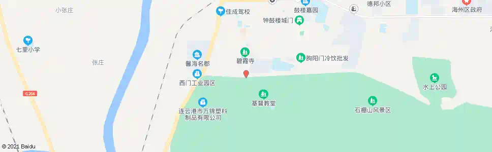 连云港白虎山村_公交站地图_连云港公交_妙搜公交查询2025