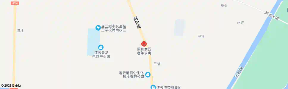 连云港万家乐老年公寓_公交站地图_连云港公交_妙搜公交查询2025