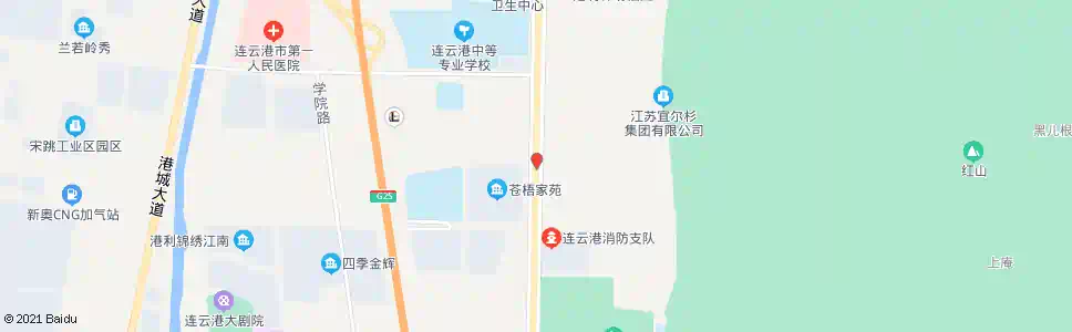连云港花果山社区中心_公交站地图_连云港公交_妙搜公交查询2025