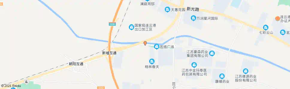 连云港出口加工区(南)_公交站地图_连云港公交_妙搜公交查询2025