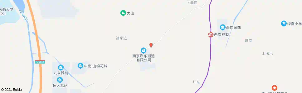 南京西岗果牧场_公交站地图_南京公交_妙搜公交查询2025