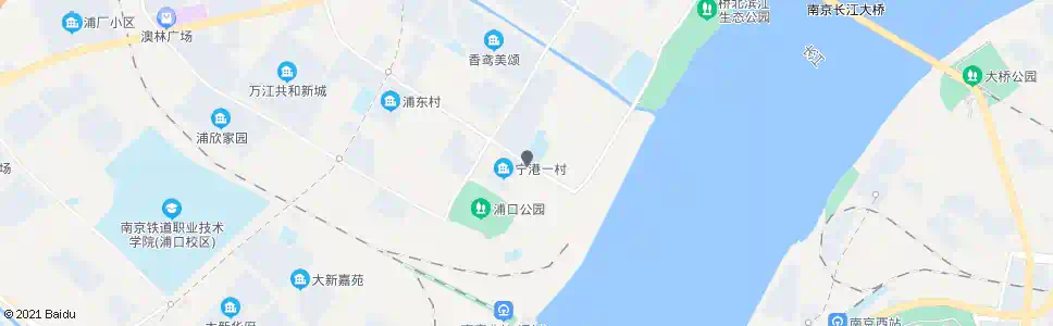 南京津浦大桥西_公交站地图_南京公交_妙搜公交查询2025