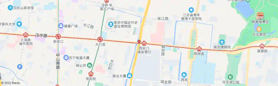 南京逸仙桥(中山东路)_公交站地图_南京公交_妙搜公交查询2025