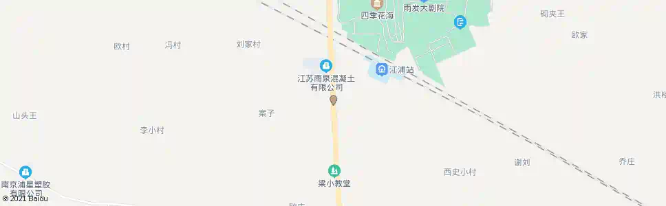 南京梁小北_公交站地图_南京公交_妙搜公交查询2025