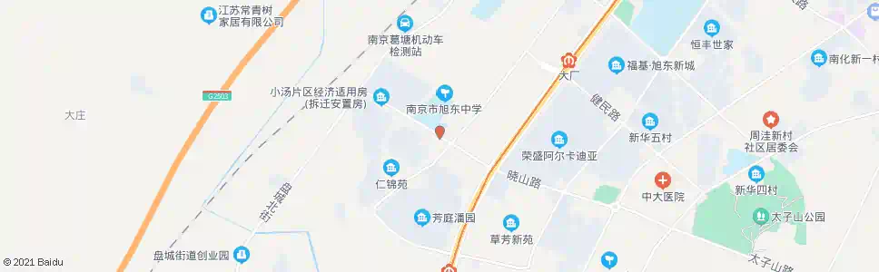 南京葛中南路晓山路_公交站地图_南京公交_妙搜公交查询2025