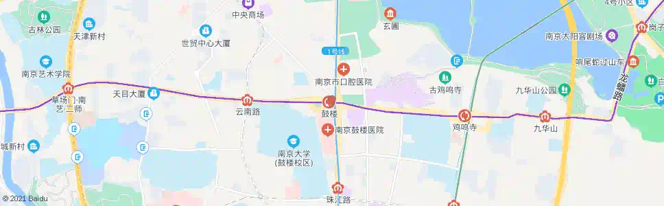 南京中山路鼓楼_公交站地图_南京公交_妙搜公交查询2025