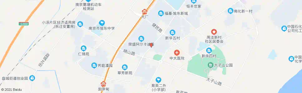 南京荣盛水景城_公交站地图_南京公交_妙搜公交查询2025