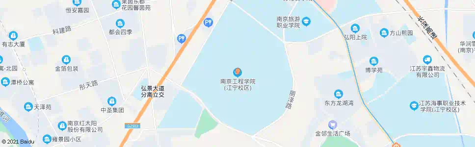 南京工程学院江宁校区北_公交站地图_南京公交_妙搜公交查询2025