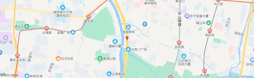 南京虎踞南路水西门_公交站地图_南京公交_妙搜公交查询2025
