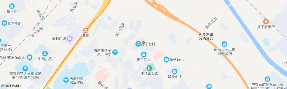 南京扬子五村_公交站地图_南京公交_妙搜公交查询2025