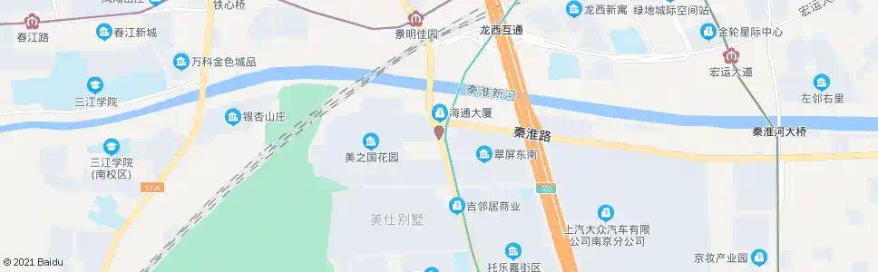 南京将军大道秦淮路_公交站地图_南京公交_妙搜公交查询2025