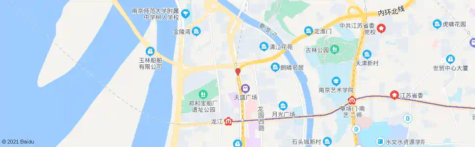 南京江东北路定淮门大街_公交站地图_南京公交_妙搜公交查询2025