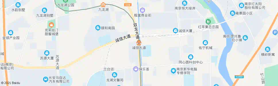 南京诚信大道站_公交站地图_南京公交_妙搜公交查询2025
