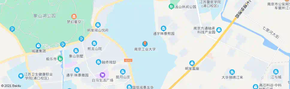 南京浦口大道工业大学_公交站地图_南京公交_妙搜公交查询2025