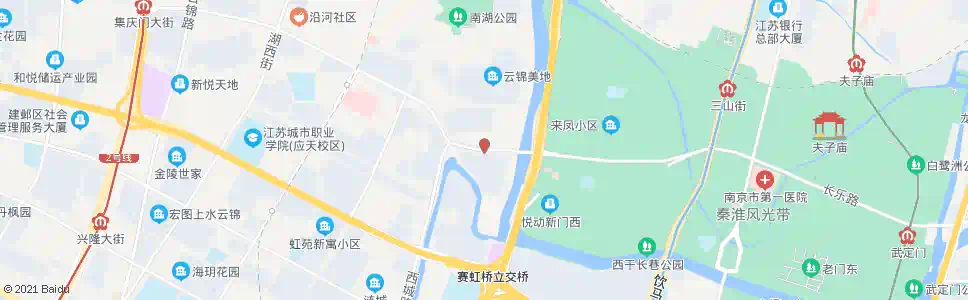 南京集庆门大桥西_公交站地图_南京公交_妙搜公交查询2025