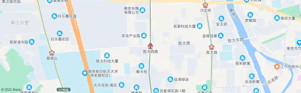 南京胜太西路地铁站_公交站地图_南京公交_妙搜公交查询2025