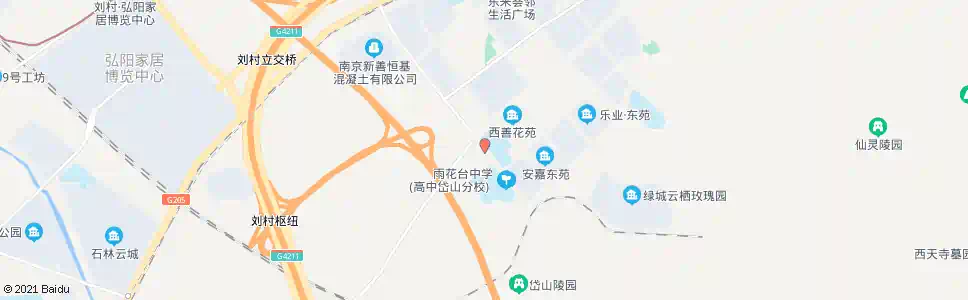南京管道路岱山西路_公交站地图_南京公交_妙搜公交查询2025