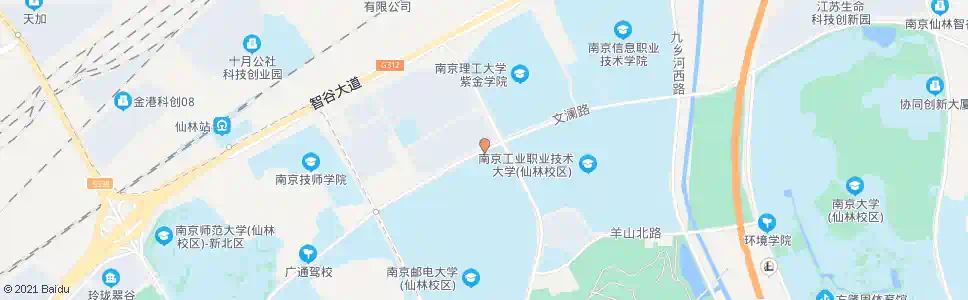 南京文澜路南工院西站_公交站地图_南京公交_妙搜公交查询2025