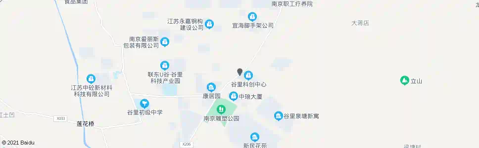 南京谷里工业集中区_公交站地图_南京公交_妙搜公交查询2025