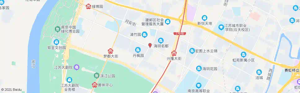 南京白鹭西街_公交站地图_南京公交_妙搜公交查询2025