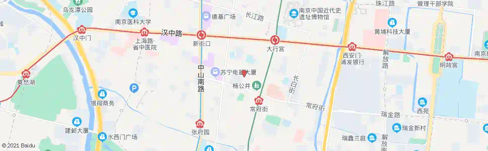 南京淮海路东_公交站地图_南京公交_妙搜公交查询2025