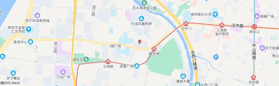 南京莫愁新寓总站_公交站地图_南京公交_妙搜公交查询2025