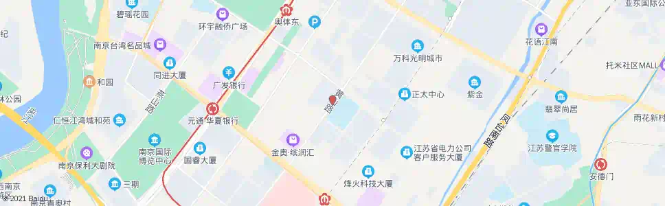 南京黄山路富春江东街_公交站地图_南京公交_妙搜公交查询2025