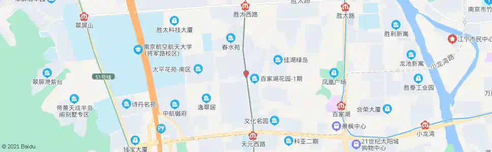 南京百家湖花园_公交站地图_南京公交_妙搜公交查询2025