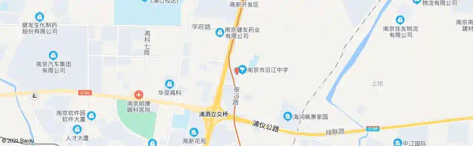 南京新沿路泰冯路_公交站地图_南京公交_妙搜公交查询2025
