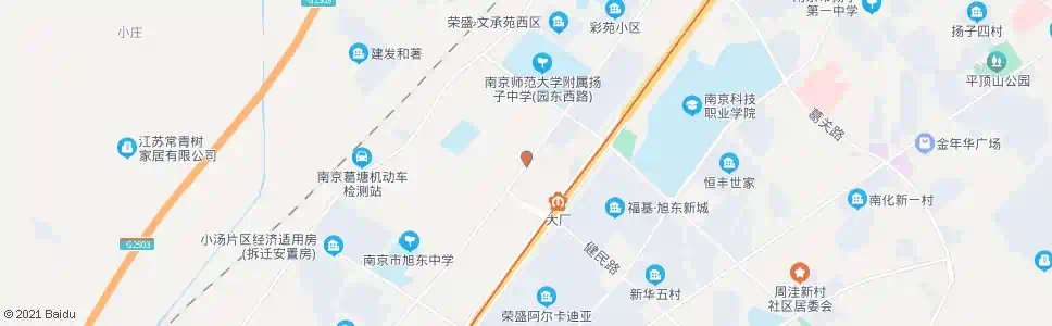 南京葛中南路芳庭路_公交站地图_南京公交_妙搜公交查询2025