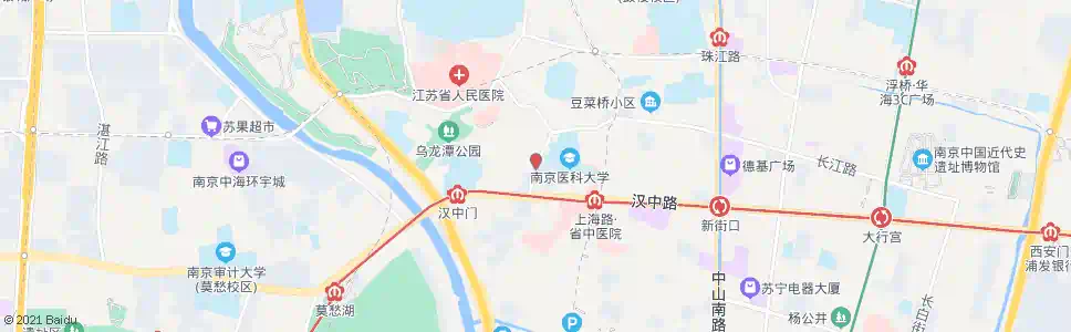 南京牌楼巷_公交站地图_南京公交_妙搜公交查询2025