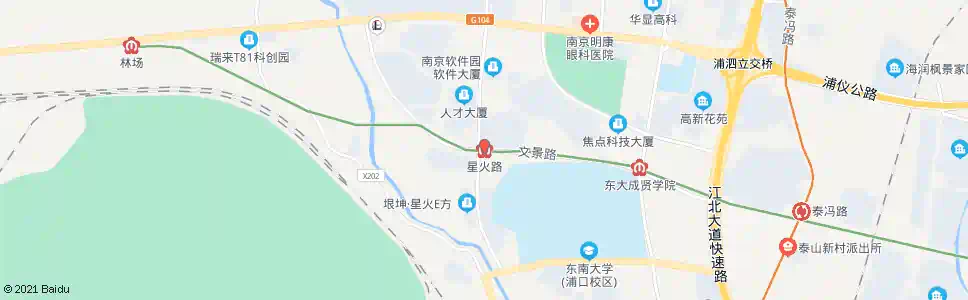 南京星火路地铁站南_公交站地图_南京公交_妙搜公交查询2025