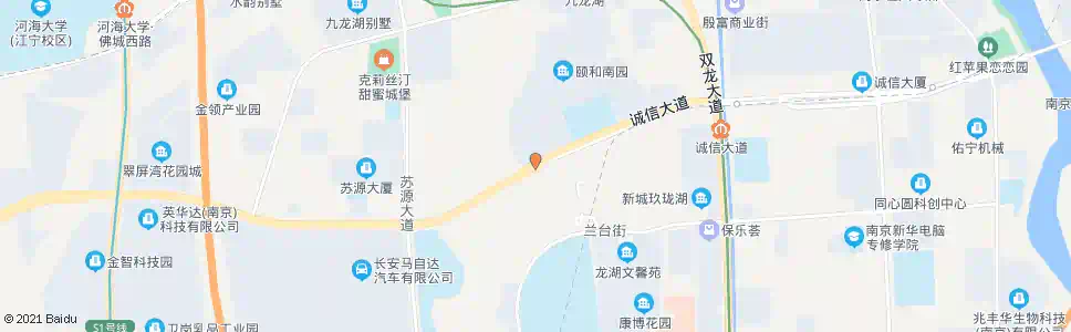南京诚信大道九龙湖路_公交站地图_南京公交_妙搜公交查询2025