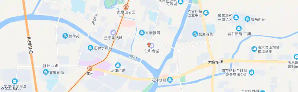 南京仁和商城_公交站地图_南京公交_妙搜公交查询2025