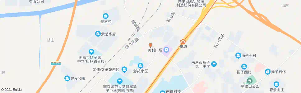 南京葛塘医院_公交站地图_南京公交_妙搜公交查询2025