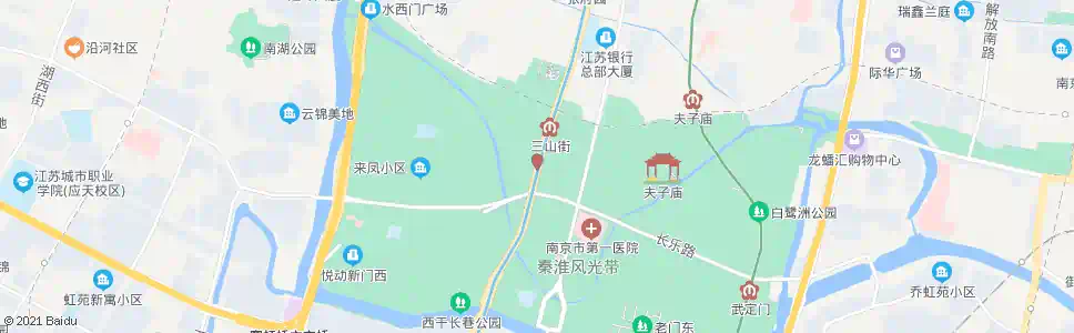 南京中山南路新桥_公交站地图_南京公交_妙搜公交查询2025