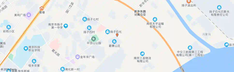 南京丁家山路新华东路_公交站地图_南京公交_妙搜公交查询2025