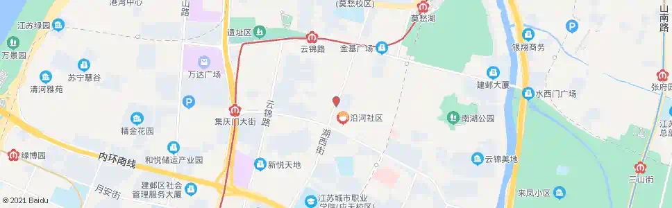 南京湖西街_公交站地图_南京公交_妙搜公交查询2025