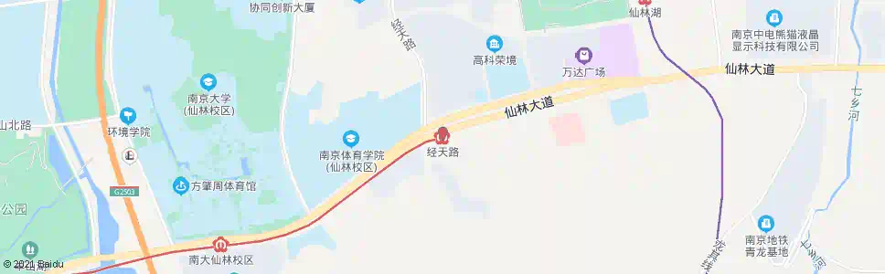 南京经天路地铁站西_公交站地图_南京公交_妙搜公交查询2025